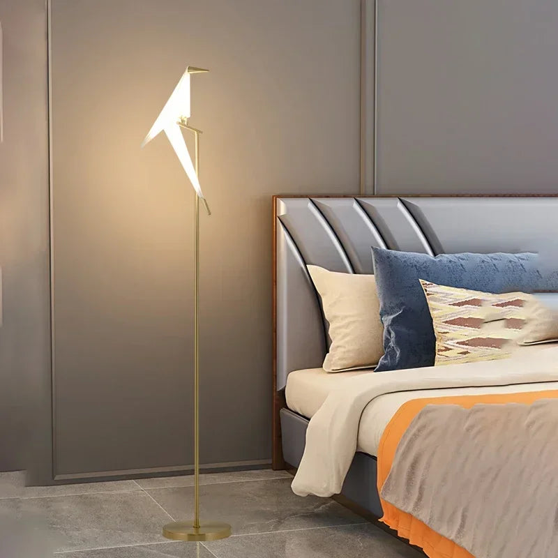 Afralia™ Bird LED Floor Lamp for Living Room & Bedroom