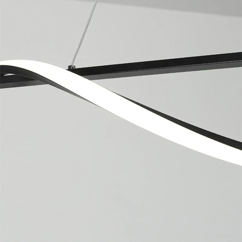 Modern Aluminum Iron Pendant Lamp by Afralia™ - LED Island Dining Light Fixtures