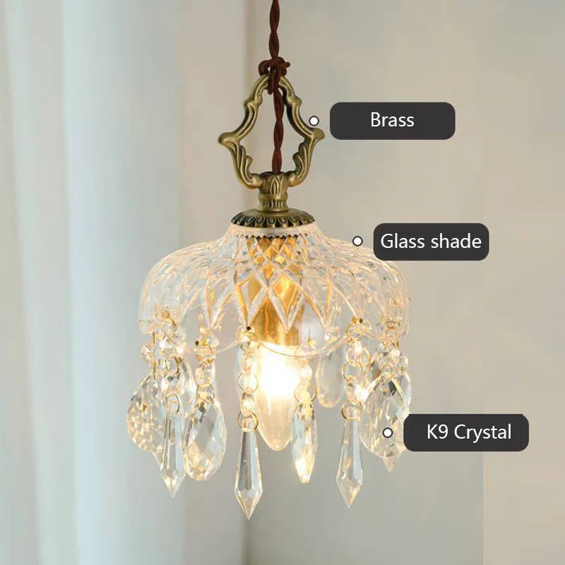 Afralia™ Medieval Crystal Wall Lamp Luxury Glass Ceiling Lights