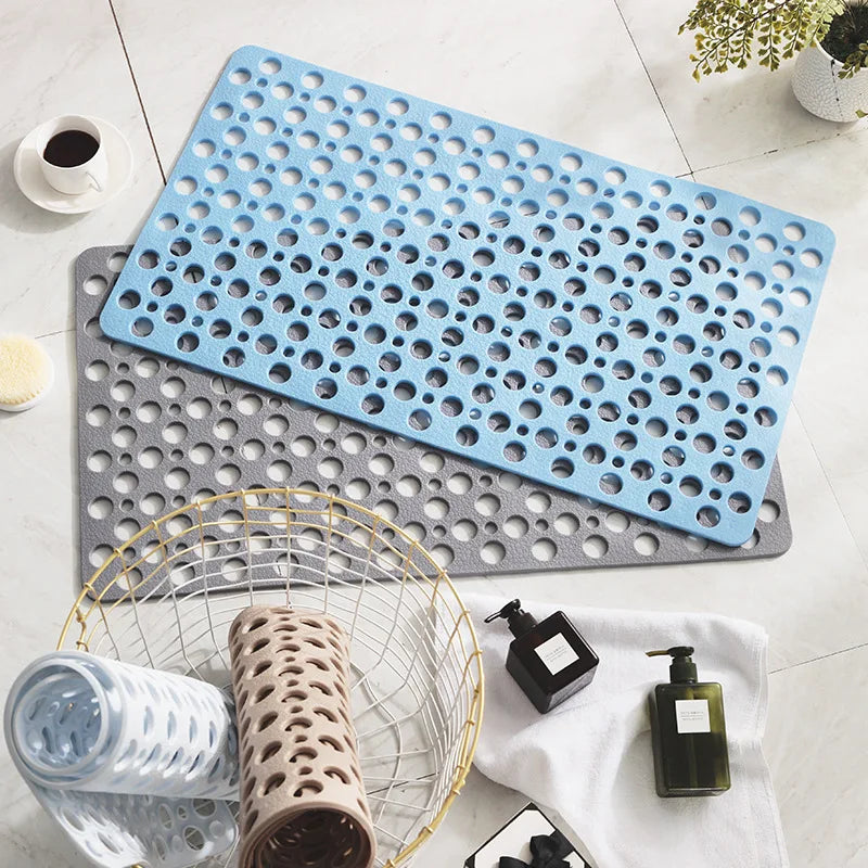 Afralia™ Soft TPE Bath Mat Large Hydrophobic Pad Anti-slip Non-toxic Waterproof Mats