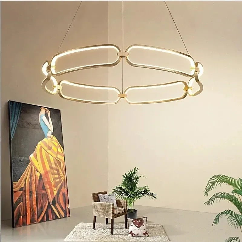 Afralia™ Schuller Colette Ceiling Lamp: Luxury Aluminum Chrome Lighting for Living Room and Kitchen