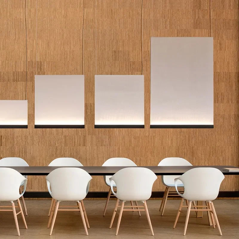 Afralia™ Square Knit Fabric Pendant Light Fixture for Dining Room and Kitchen