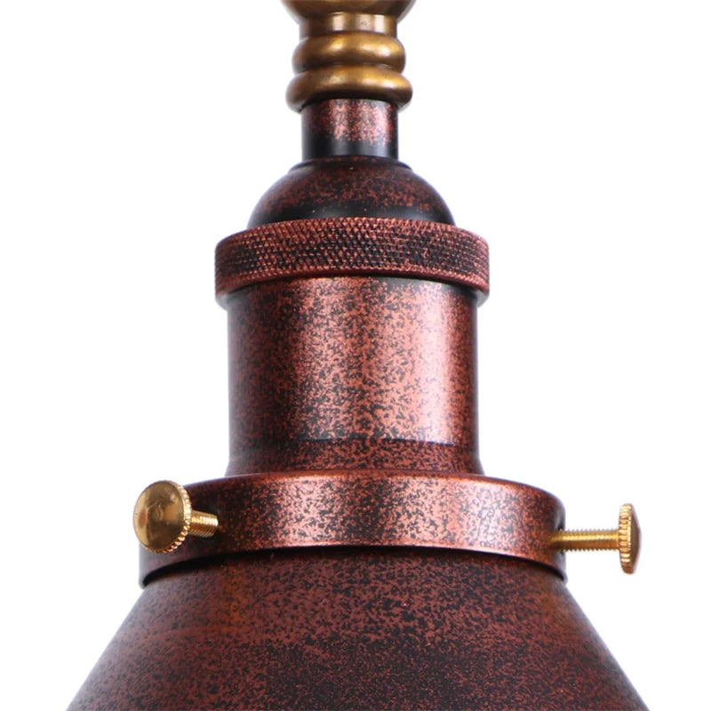 Afralia™ Iron LED Wall Lamp Pull Chain Switch Industrial Vintage Loft Stair Light