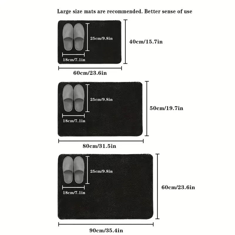Afralia™ Super Absorbent Coral Velvet Bathroom Floor Mat