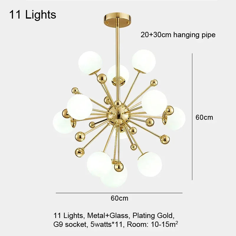 Afralia™ Gold LED Glass Pendant Light for Modern Indoor Lighting