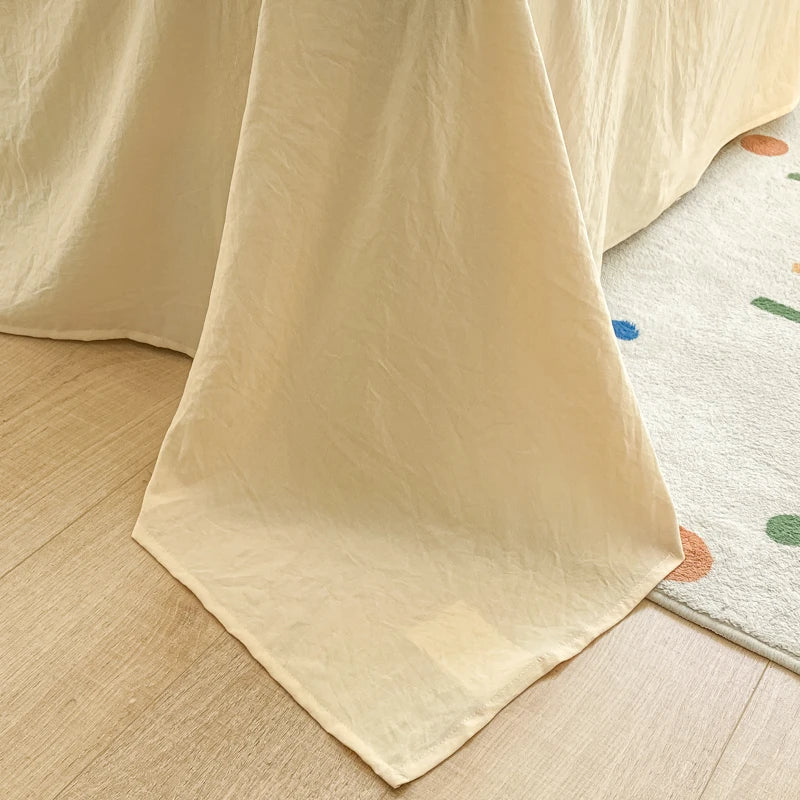 Afralia™ Fresh Bubble Yarn Fabric Bedding Set - Soft, Breathable Duvet Cover with Sheet