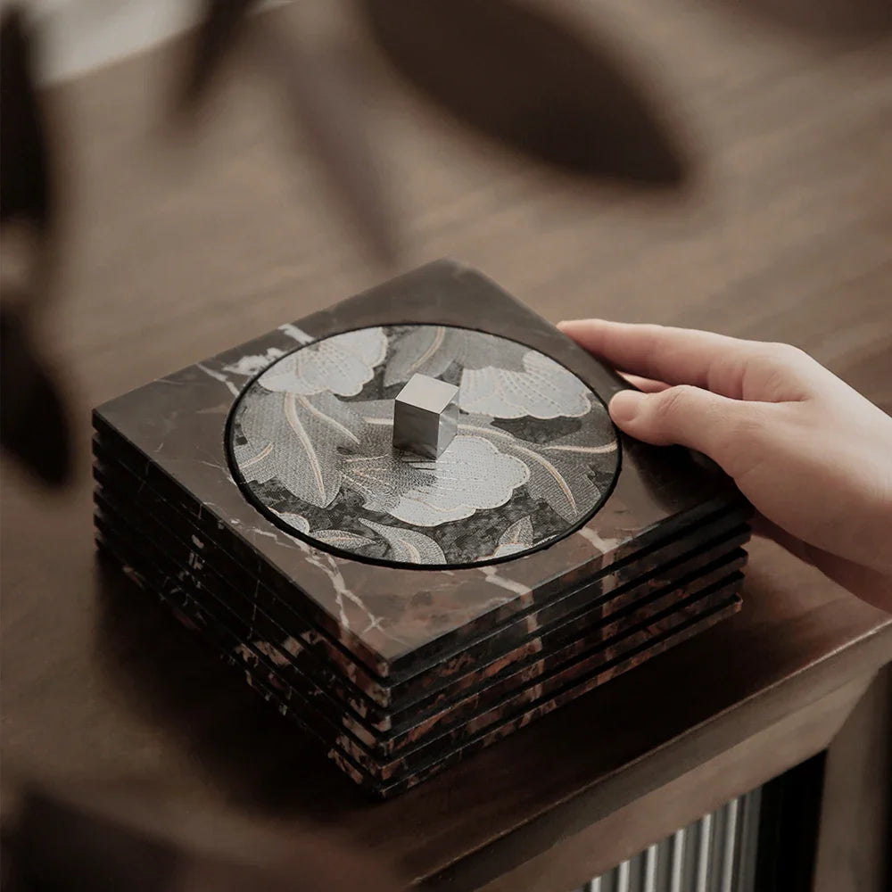 Afralia™ Marble Jewelry Box: Vintage Decorative Trinket Storage Container with Lid