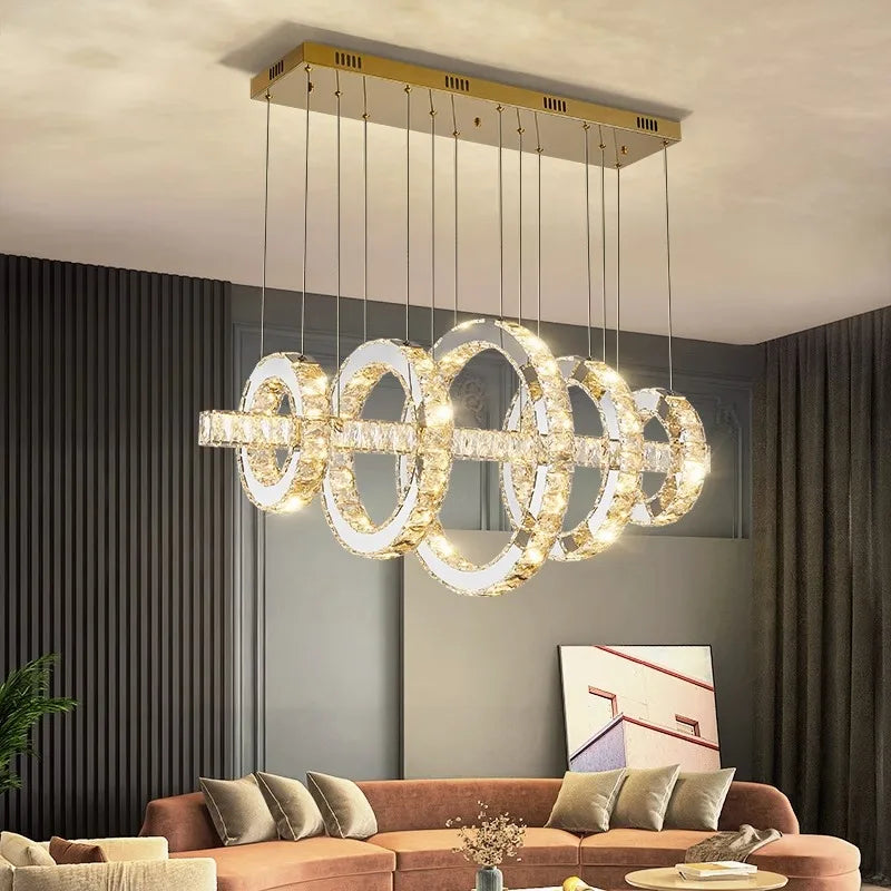 Afralia™ Modern Pendant Chandelier - Dining Room Hanging Ceiling Light