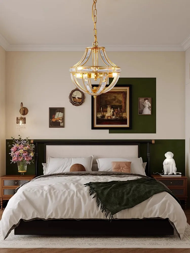 Afralia™ Bronze Black Chrome Gold Globe LED Chandelier for Living Room