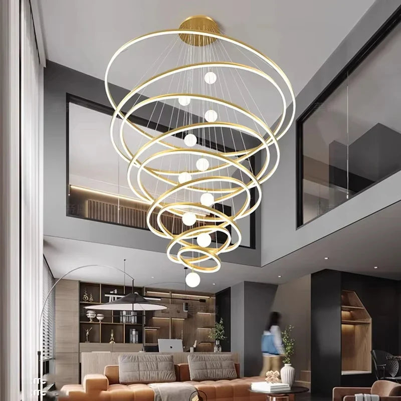 Afralia™ Modern LED Branch Chandelier for Living Room, Staircase, and Entrance Hall