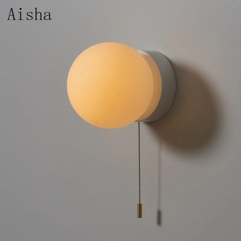 Afralia™ Ball Wall Light: Modern Creative Bedroom Lamp for Living Room Hotel Decor