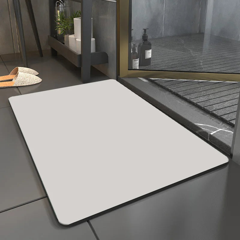 Afralia™ Solid Diatom Ooze Bath Mat: Anti-Slip, Super Absorbent, Durable, Quick-Drying