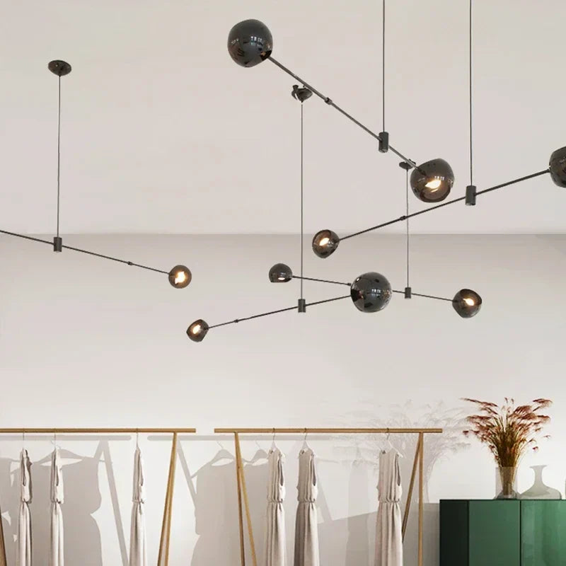 Afralia™ LED Chandelier: Modern Designer Pendant Lights for Living, Dining Room, Kitchen.