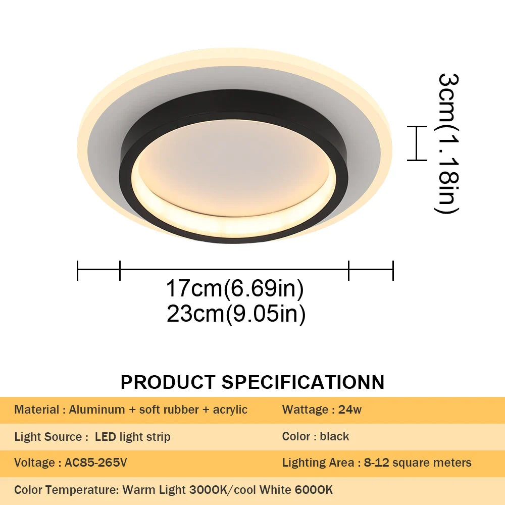 Afralia™ Acrylic LED Ceiling Lamp: Modern Home Decor Lighting for Bedroom, Hallway, and Aisle