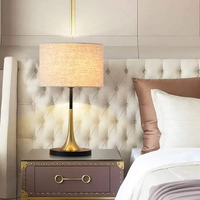 Afralia™ Fabric Desk Lamp: Minimalist American Style for Study & Bedroom