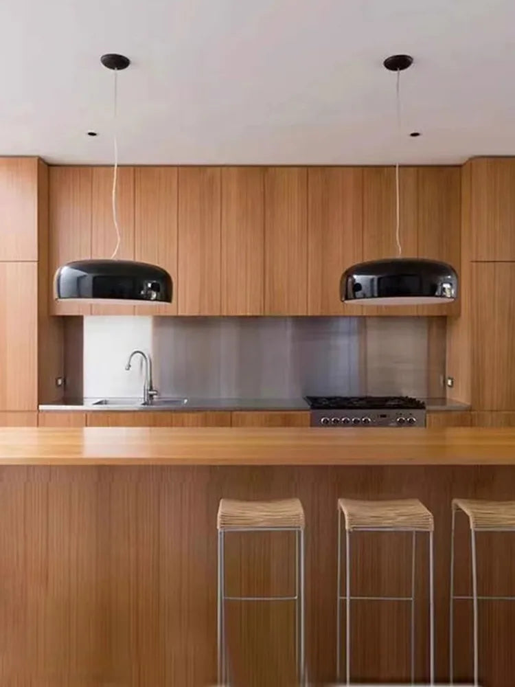 Afralia™ Italian Minimalist Round LED Ceiling Lamp Black White Bedroom Light