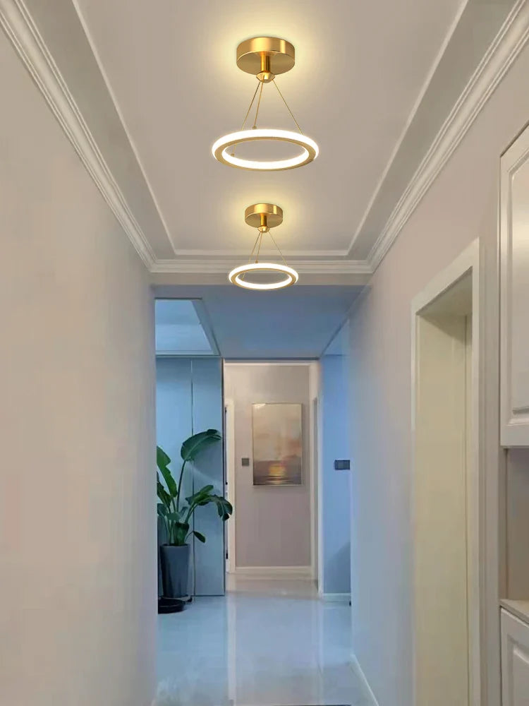 Afralia™ LED Chandeliers for Modern Indoor Lighting in Aisle, Bedroom, Living Room