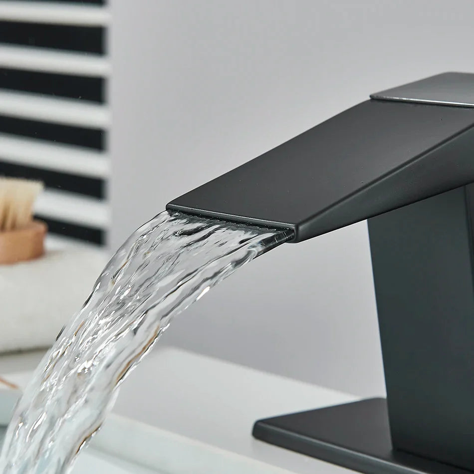 Afralia™ LCD Digital Basin Faucet, Brass Kitchen Sink Mixer Tap, Hot Cold Display