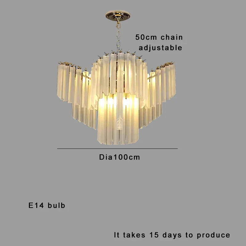 Afralia™ Nordic Vintage White Crystal Glass Pendant Light - Elegant Modern Lighting
