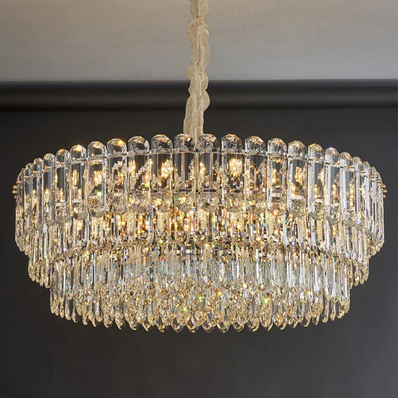 Afralia™ Crystal Chandelier: Postmodern High-End Light Luxury for Living & Dining Rooms