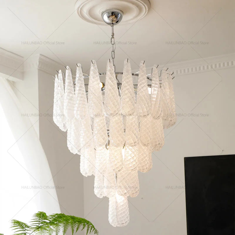 Afralia™ Crystal Glass Chandelier for Living, Dining & Bedroom - Elegant Medieval Art