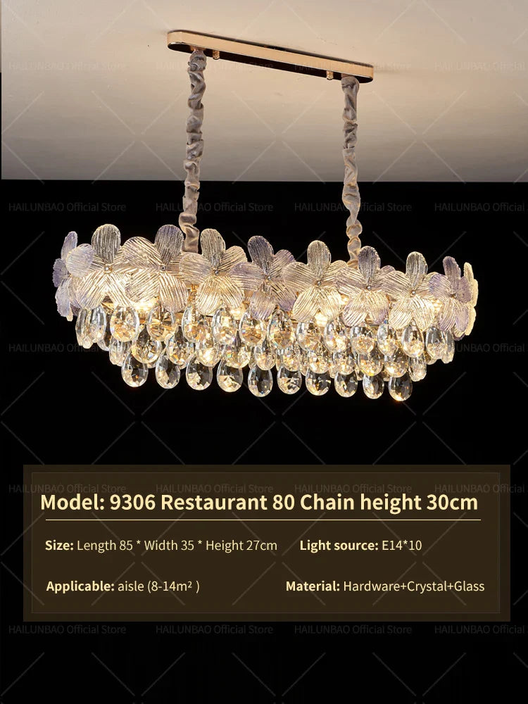 Afralia™ Crystal Chandelier: French Cream Style Light Luxury for Living Room and Master Bedroom