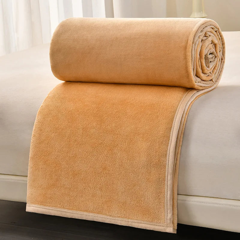 Afralia™ Cozy Flannel Blanket: Multi-Functional Sofa Cover for Adults