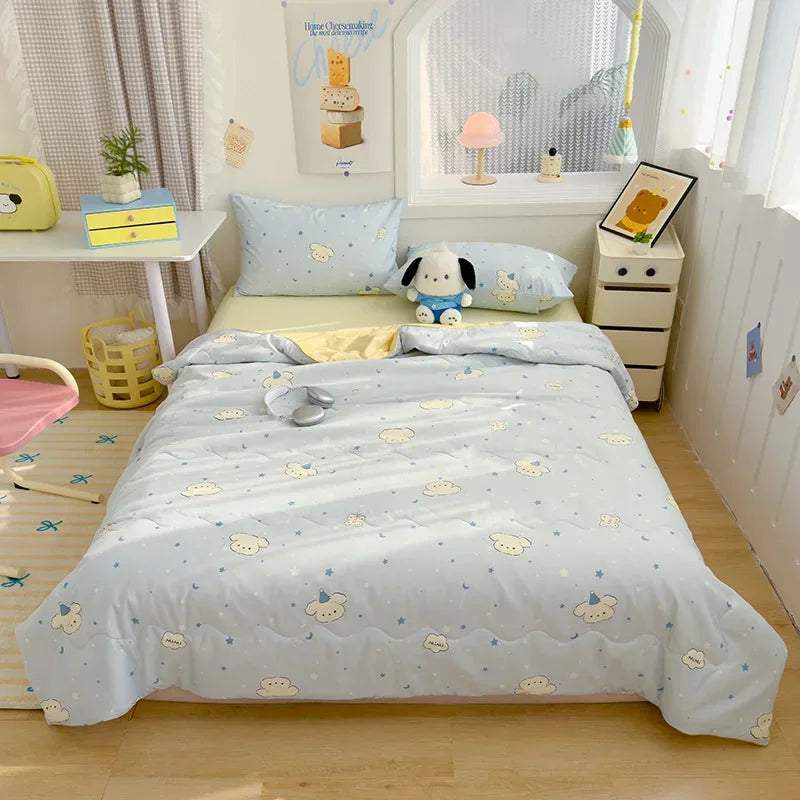 Afralia™ Printed Double Gauze Summer Quilt - Breathable & Skin-Friendly Cooling Comforter