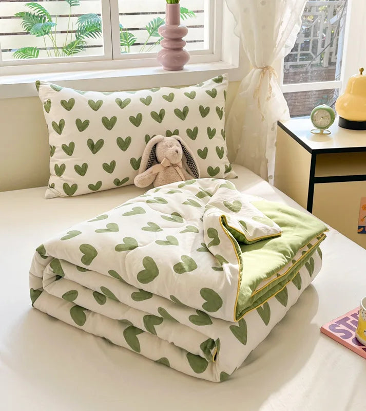 Afralia™ Cartoon Printed Summer Lightweight Cooling Blanket for Kids and Students.