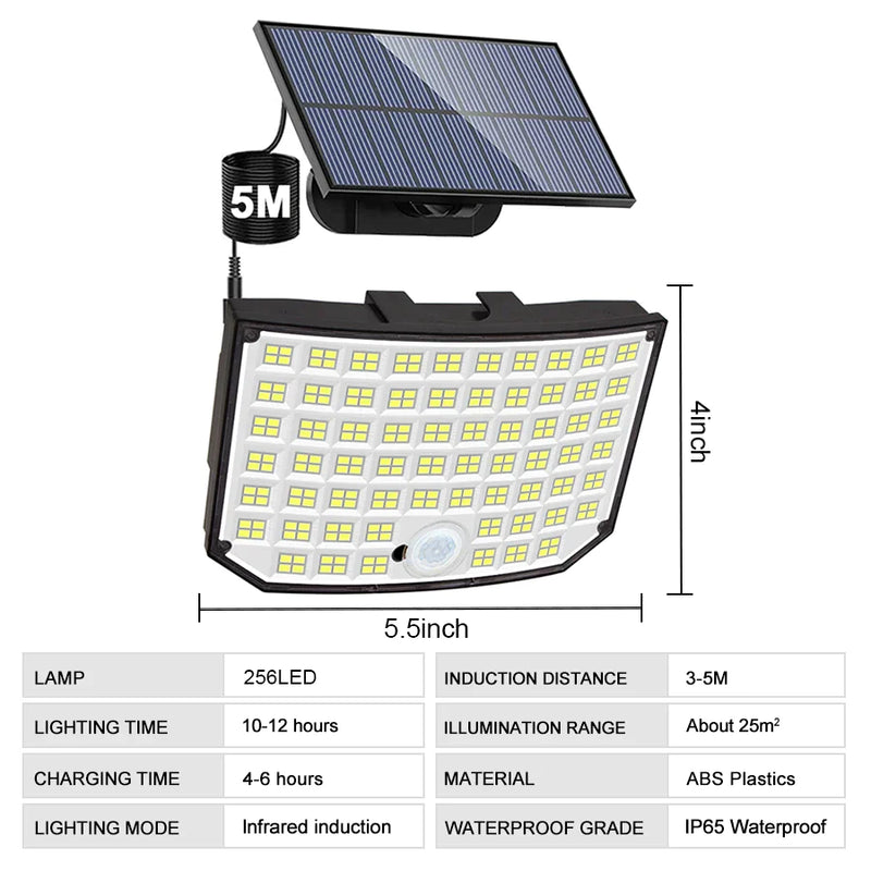 Afralia™ Solar Flood Light: Super Bright Outdoor LED with Remote, IP65 Waterproof Wall Lamp