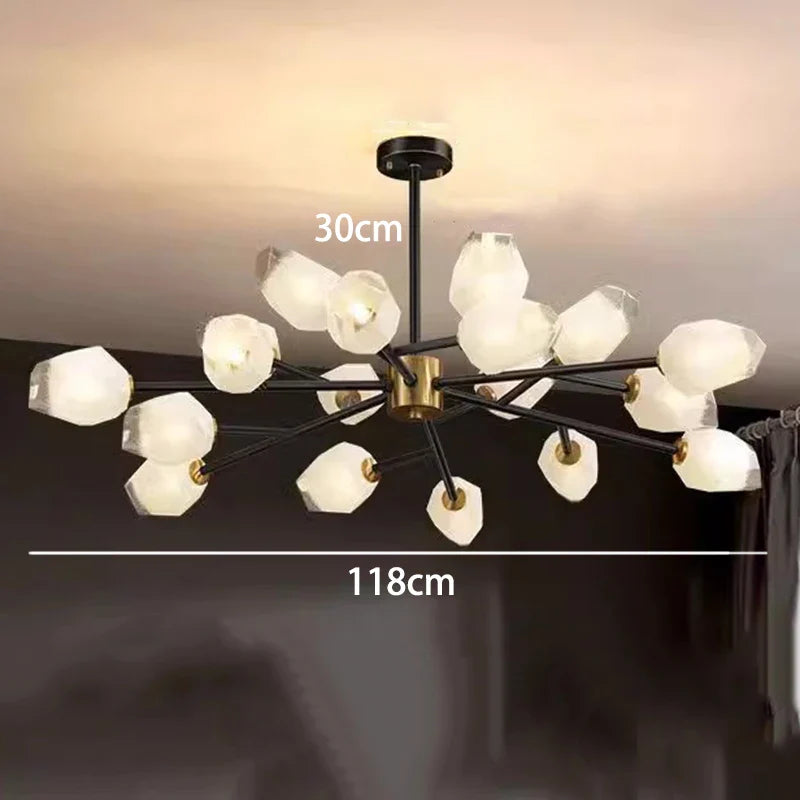 Afralia™ Modern Ceiling Chandelier for Dining Room Living Room Indoor Lighting