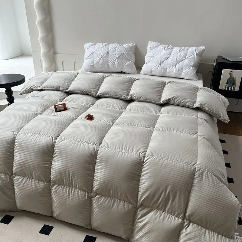 Afralia™ Luxe Goose Down Winter Duvet | Queen King Size Comforter Quilt Core