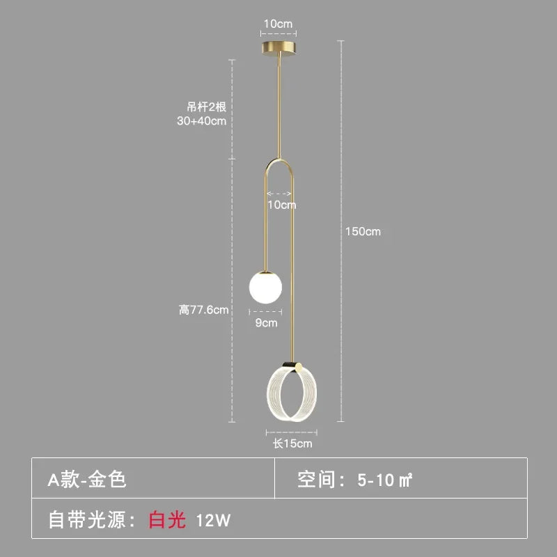 Afralia™ Luxury Double-Headed Small Chandelier for Modern Bedroom Bedside