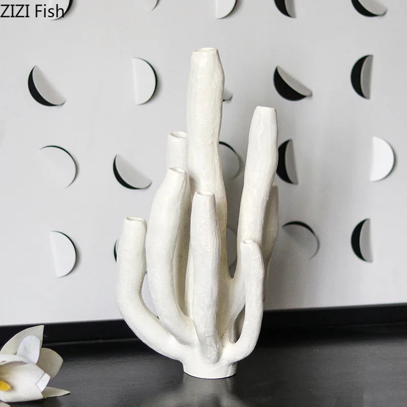 Afralia™ Coral Landscape Sculpture - Modern Desk Ornament for Room Aesthetics