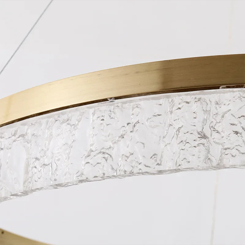 Afralia™ Crystal Chandelier Circular Pendant Light for Modern French Style Dining-Table Decor