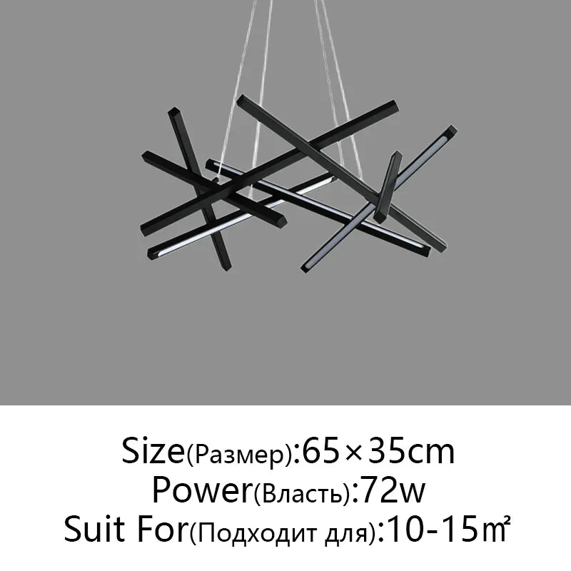 Afralia™ LED Chandelier Remote Control Ceiling Pendant Light for Living Room, Dining Room, Bedroom