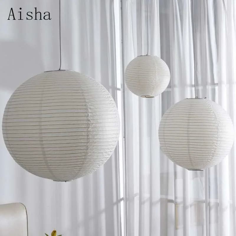 Afralia™ Hefeng Ball Paper Pendant Lamp for Home Decoration 30/40/50cm