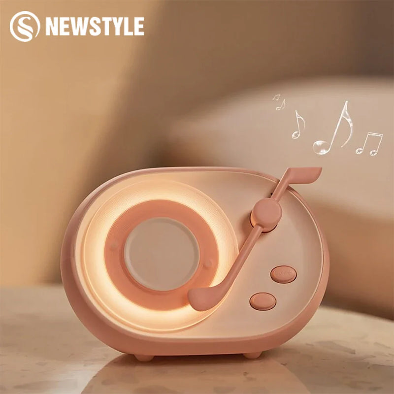 Wireless Bluetooth Speaker Night Light by Afralia™: Vintage Music Player Atmosphere Decor