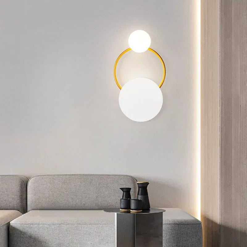 Afralia™ Modern LED G9 Wall Sconce - Dual Lamp Ball Wall Fixture