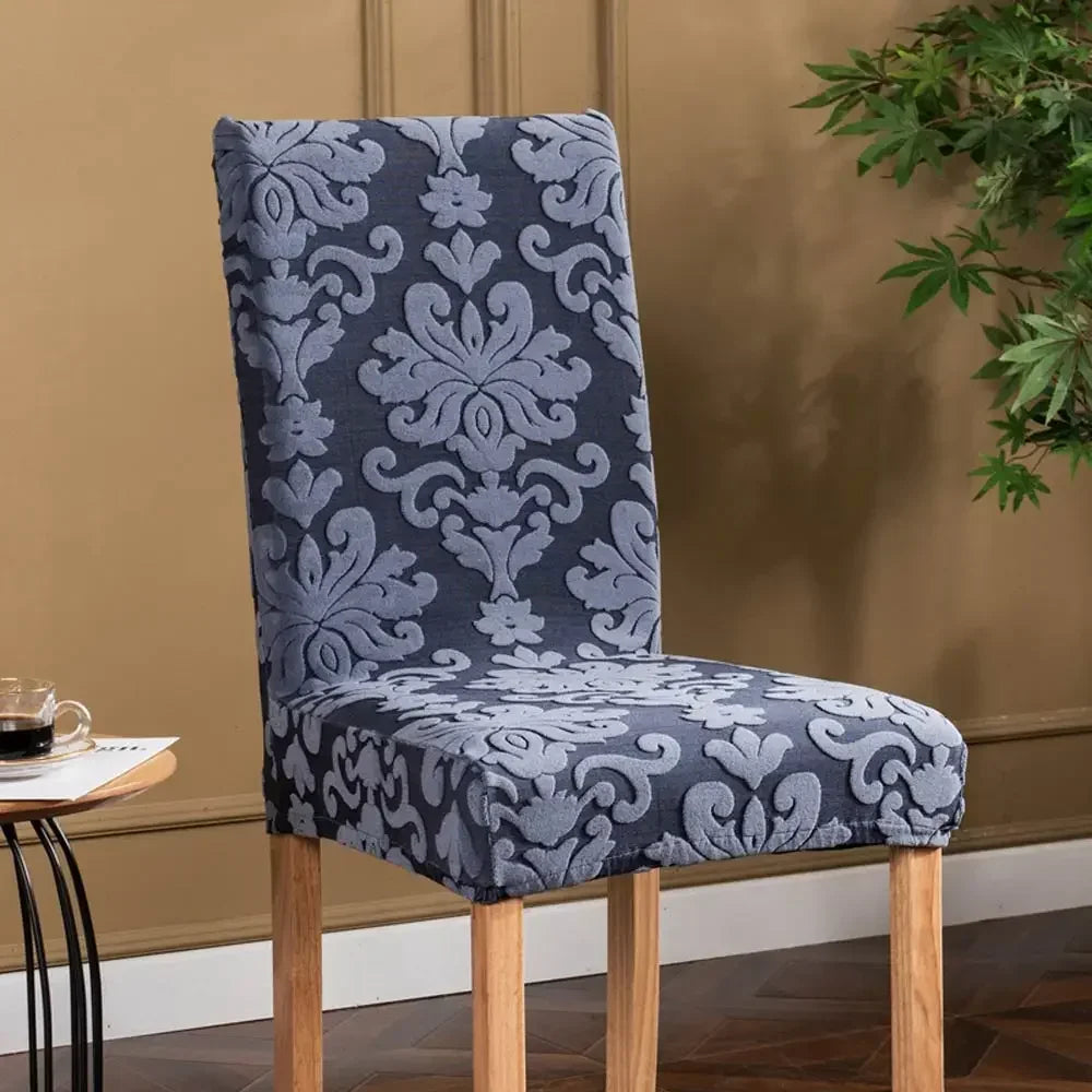 Afralia™ 3D Embossed Print Spandex Chair Cover Slipcovers - Stretch, Elegant, Durable