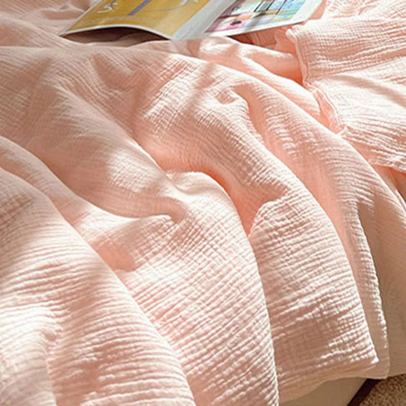 Afralia™ Cooling Wrinkled Yarn Summer Blanket - Breathable & Thin Comforter