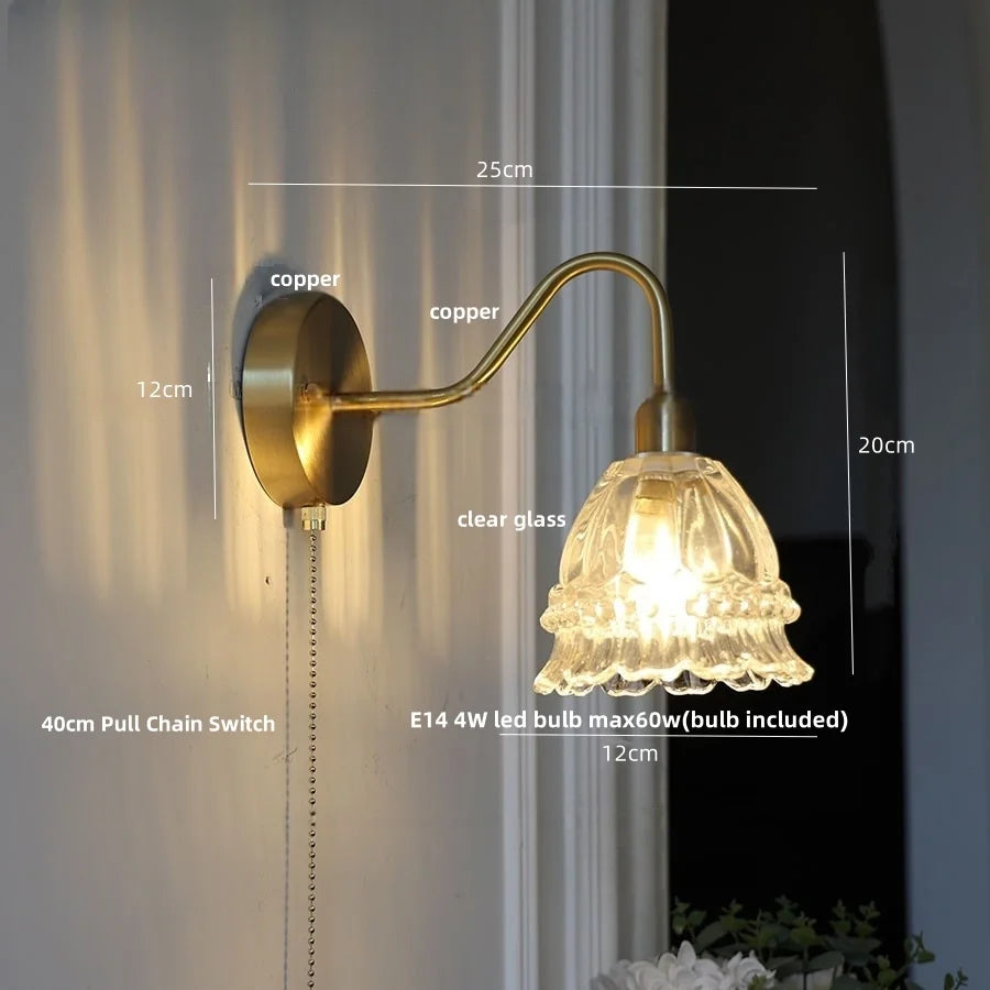Afralia™ LED Jellyfish Wall Lamp: Modern Nordic Design, with Pull Chain Switch