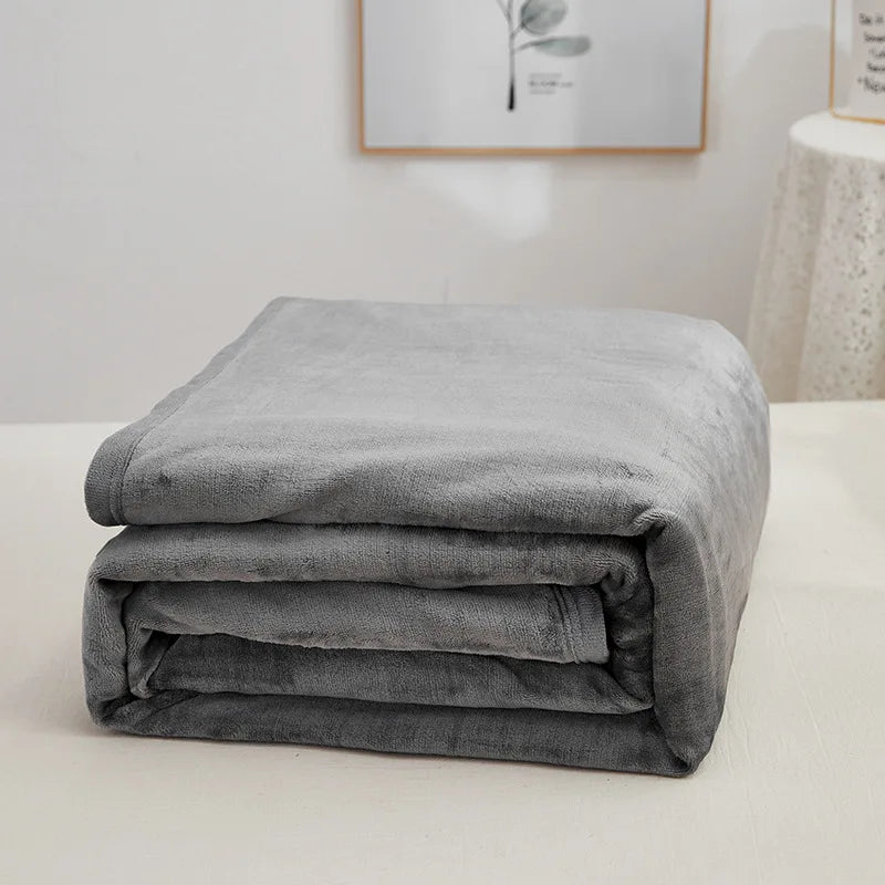 Afralia™ Cozy Checkered Fleece Blanket for All Seasons