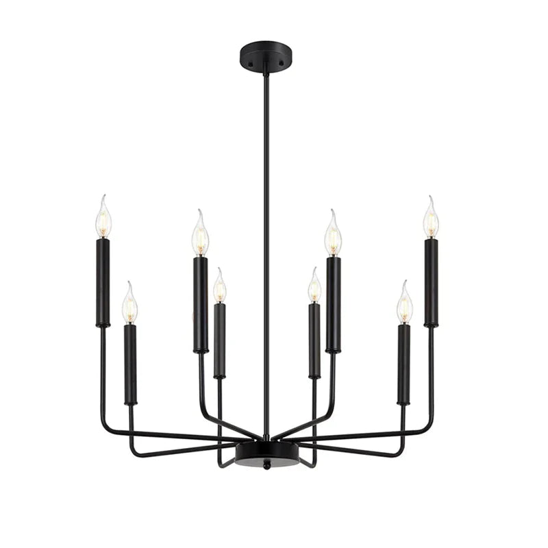 Afralia™ Industrial Retro Chandelier Lighting for Kitchen Dining Room with 8 Heads