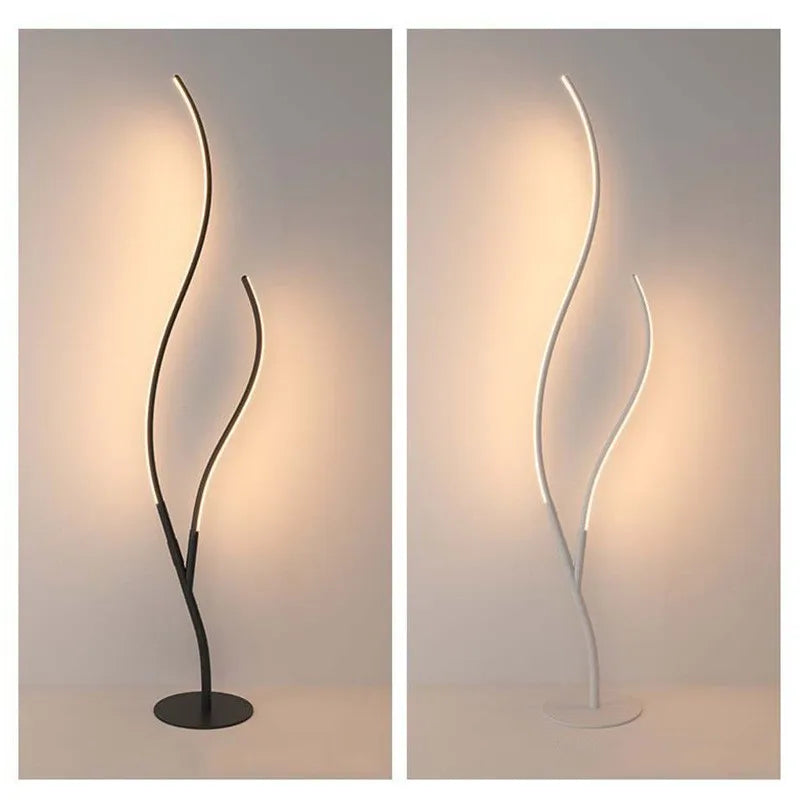 Afralia™ Minimalist Italian Designer LED Tree Floor Lamp Living Room Bedroom Light