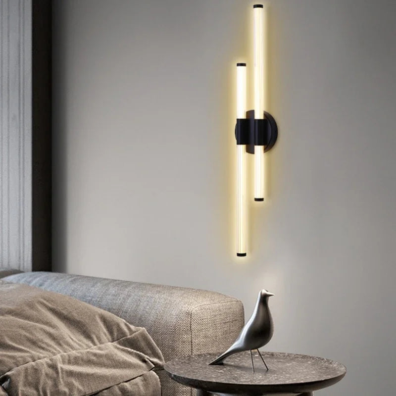 Afralia™ LED Acrylic Wall Sconce for Modern Indoor Lighting in Living Room and Bathroom