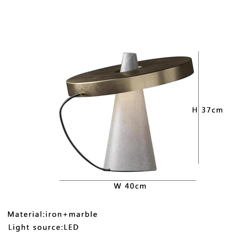 Afralia™ Marble Table Lamp: Modern Luxury Bedroom Nightstand Light