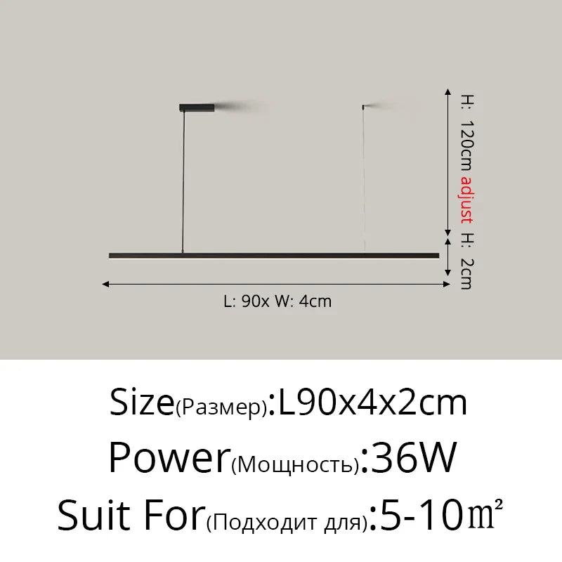 Afralia™ Modern LED Cord Pendant Chandelier for Dining Room.