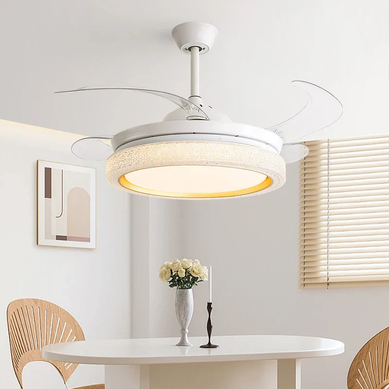 Afralia™ Invisible Chandelier LED Ceiling Fan with Light: High-Quality & Wholesale Price