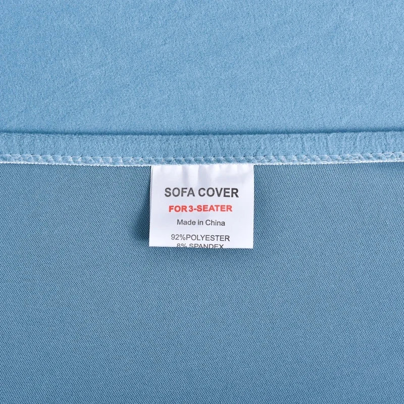 Afralia™ Stretch Sofa Cover Solid Color Slipcovers for Single Loveseat Futon & L-Shaped